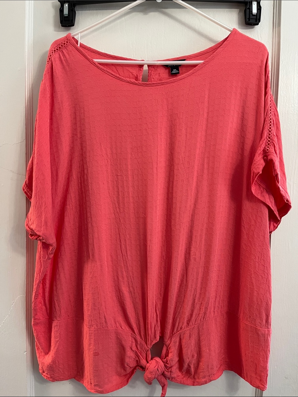 Buffalo David Bitton Coral Tie-Hem Tunic